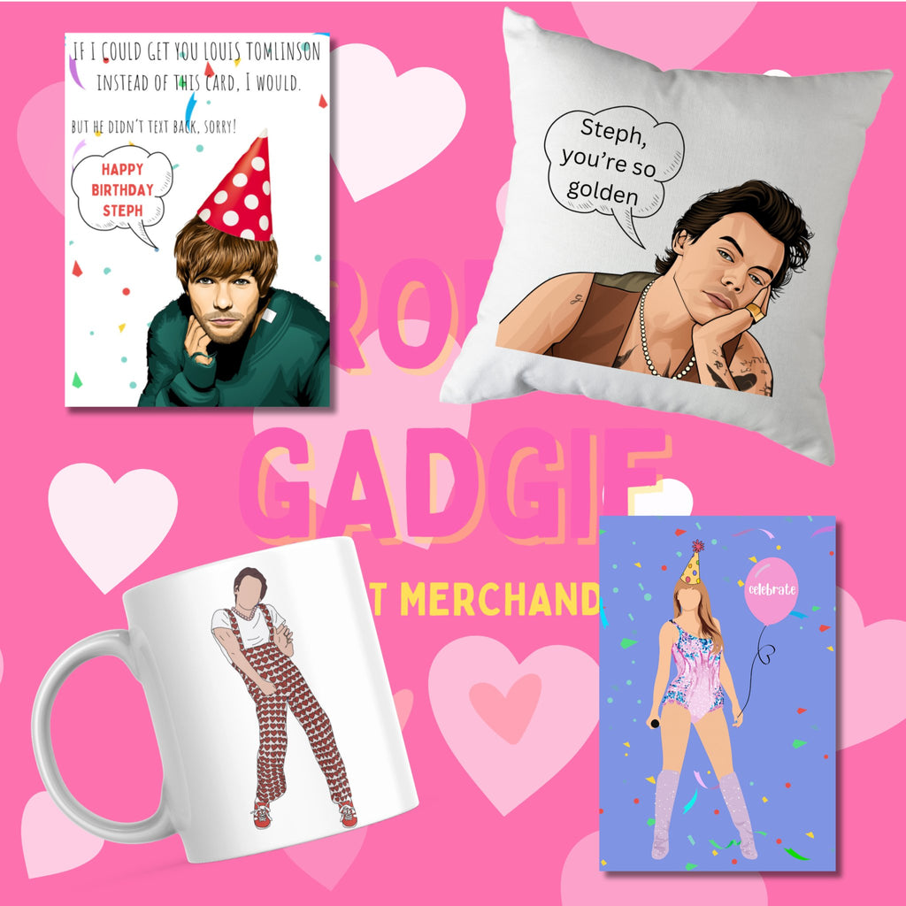 Proper Gadgie: Your Ultimate Destination for Pop Art Merchandise Featuring Harry Styles, Taylor Swift, and More!