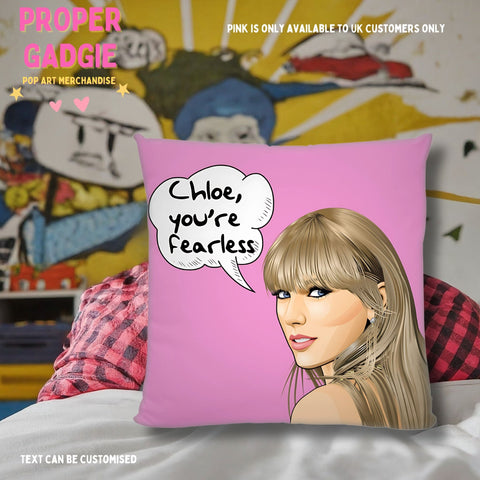 Swiftie Inspired Personlised Cushion, Personalised Styles Cushion, Home Decor, Cozy Accent, Taylor Swift Cushion, COVER AND INSERT - Proper Gadgie