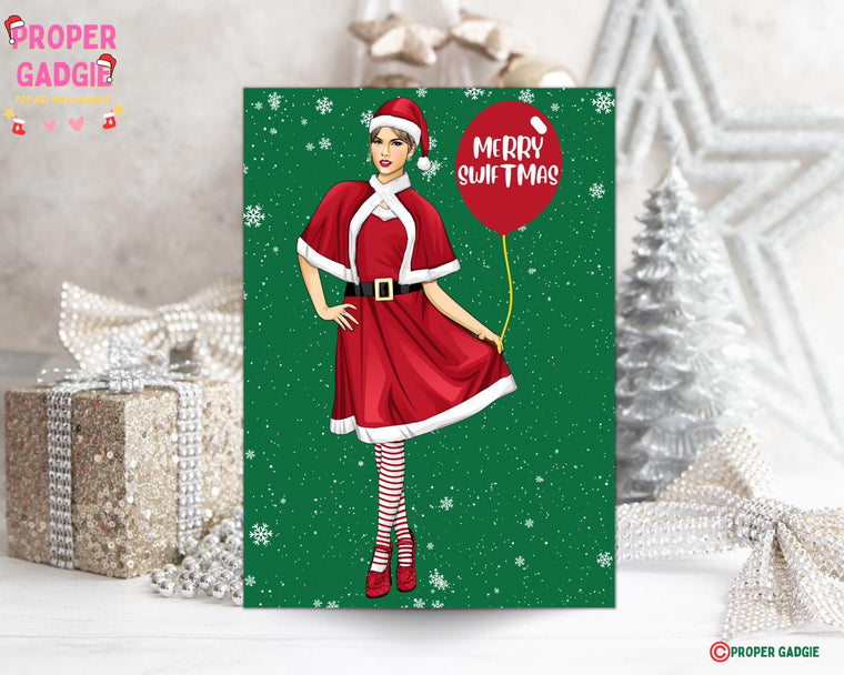 Swiftie Christmas Card, Taylor Christmas Card, Christmas Card for Swiftie, Taylor Fan Card