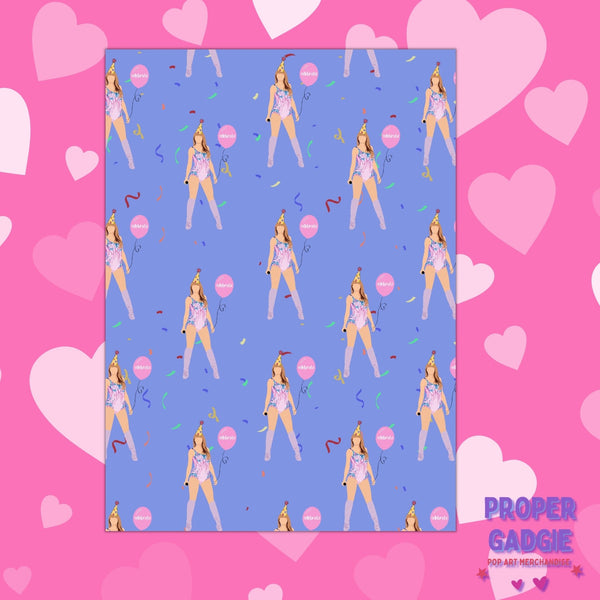 Swiftie Gift Wrap - Premium Quality Celebration or Birthday Wrapping Paper for Swiftie Presents - ©️Proper Gadgie 2023